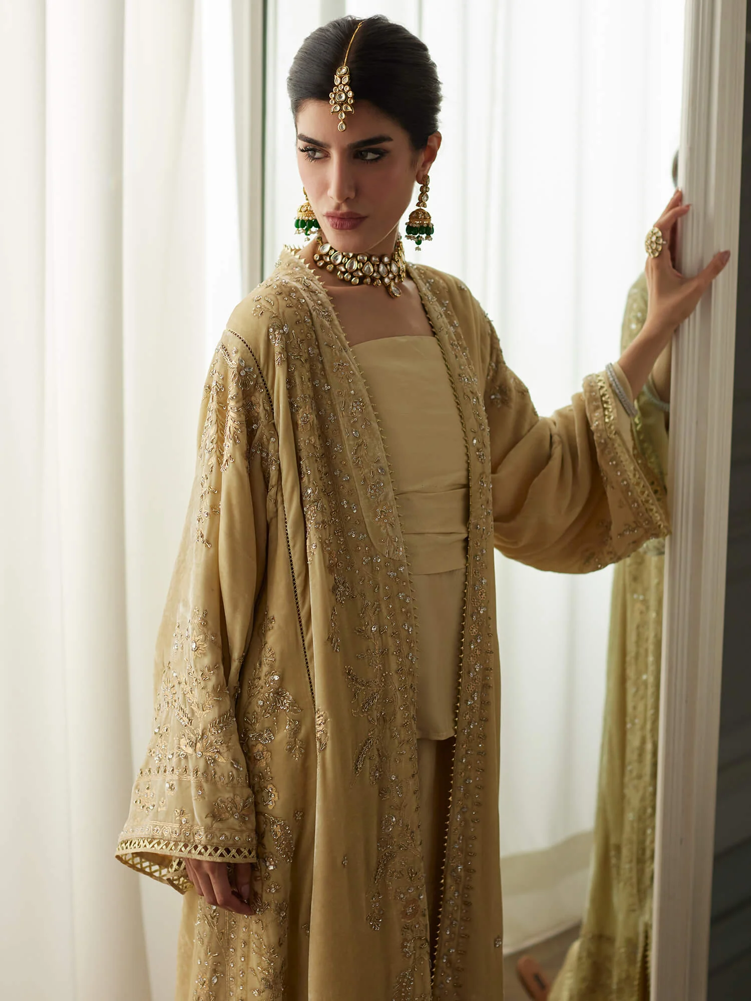 CHOGHA, STRAPLESS TOP & PALAZZO - Image 2